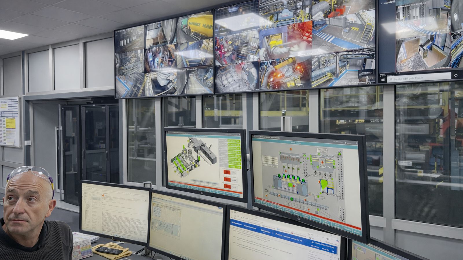 Buena parte de los procesos de la planta de fundición están controlados desde una sala que se encuentra pocos metros del horno cubilote.