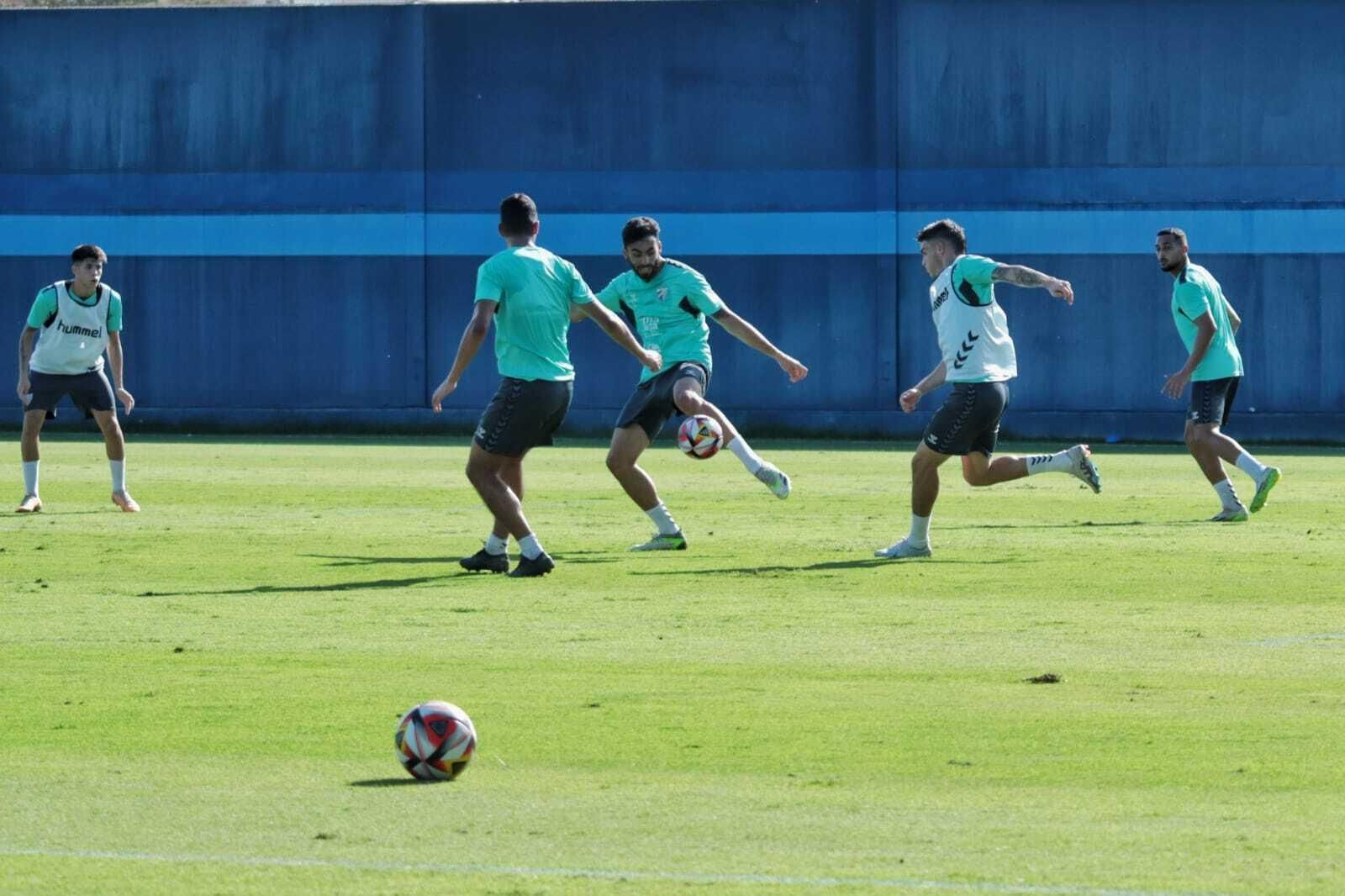 El entrenamiento del Málaga CF, en fotos