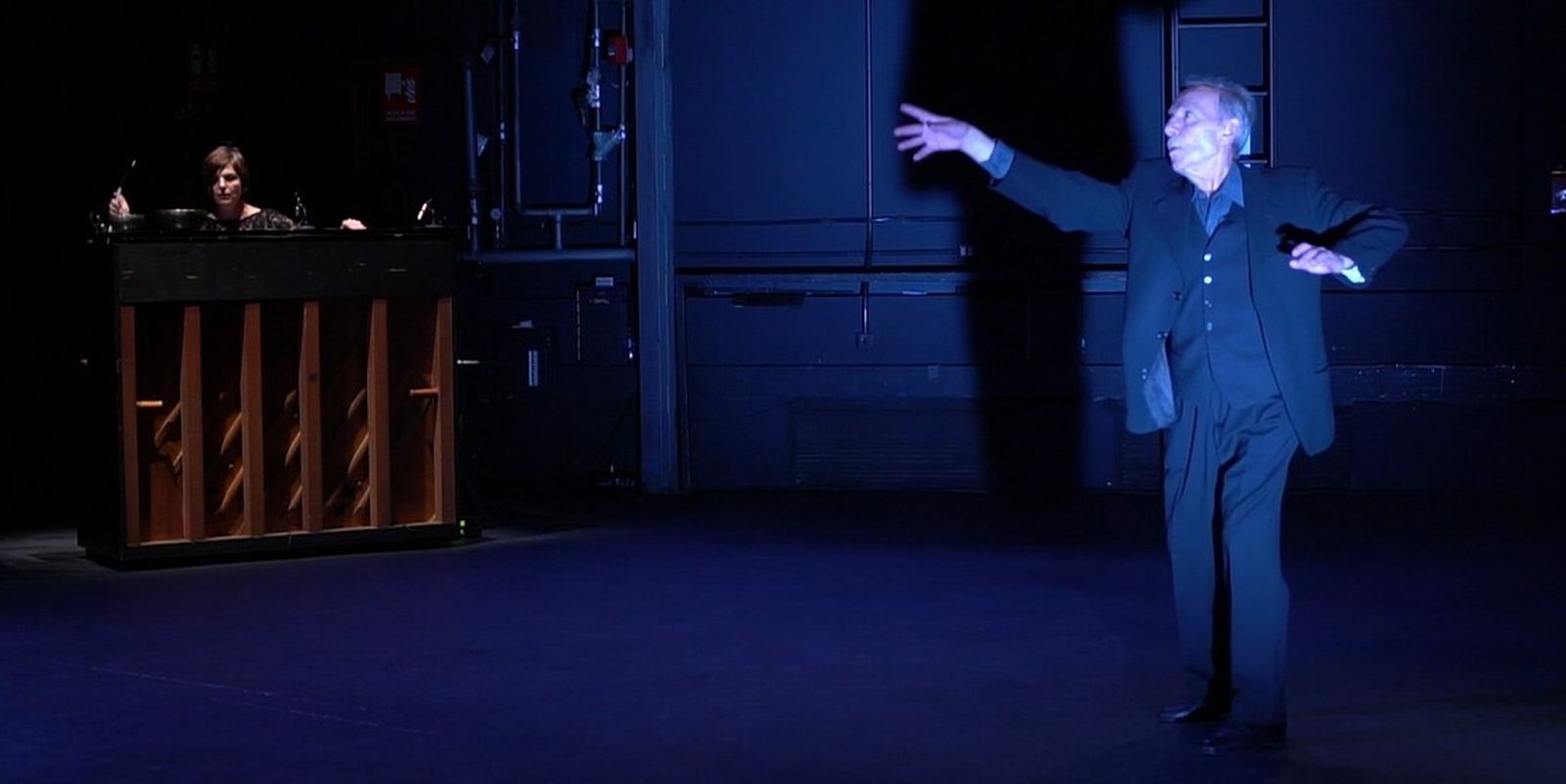 José Luis Gómez, durante la representación de 'Mio Cid'.