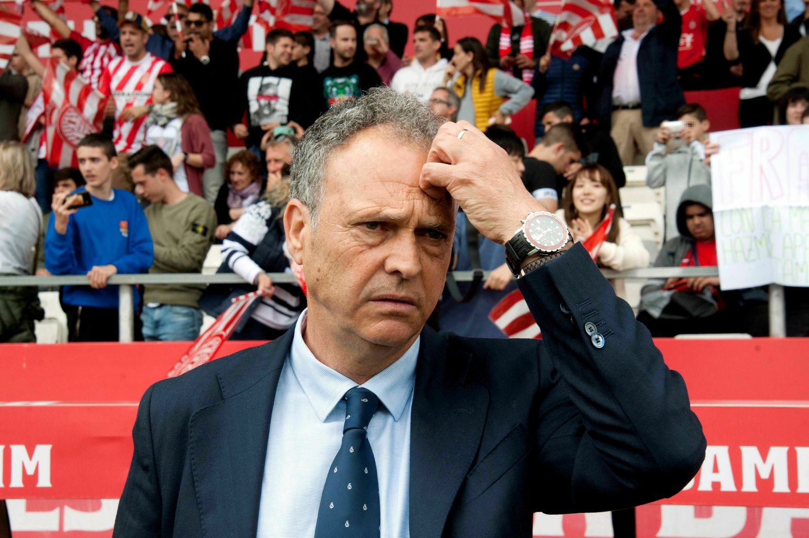 Caparrós, tras el partido.