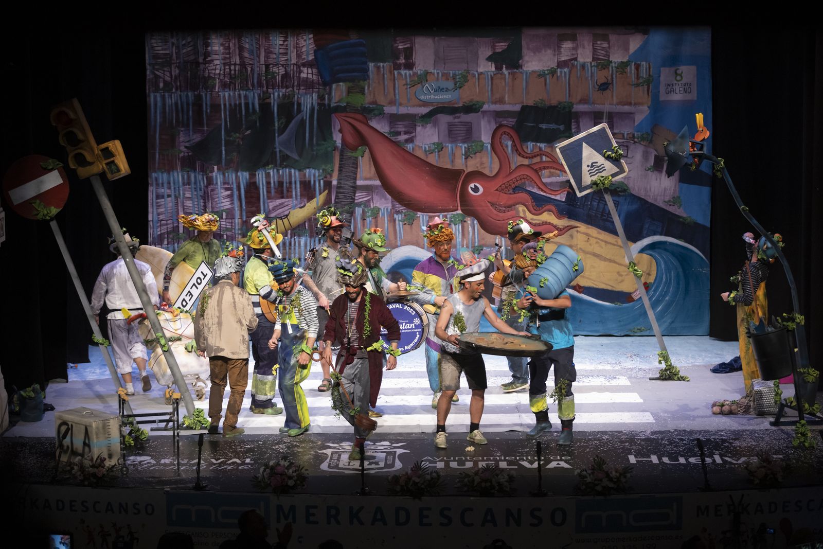 La tercera jornada de semifinales del Carnaval de Huelva, en imágenes