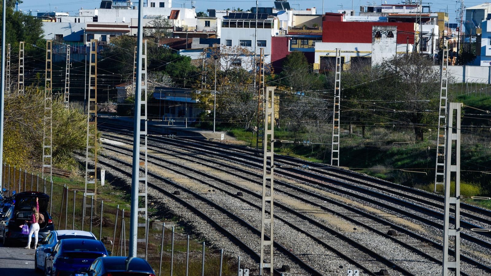 Vías del tren en Palmete.