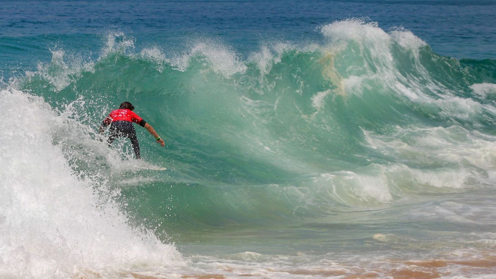 El jerezano Ale Montañés, en plena exhibición.