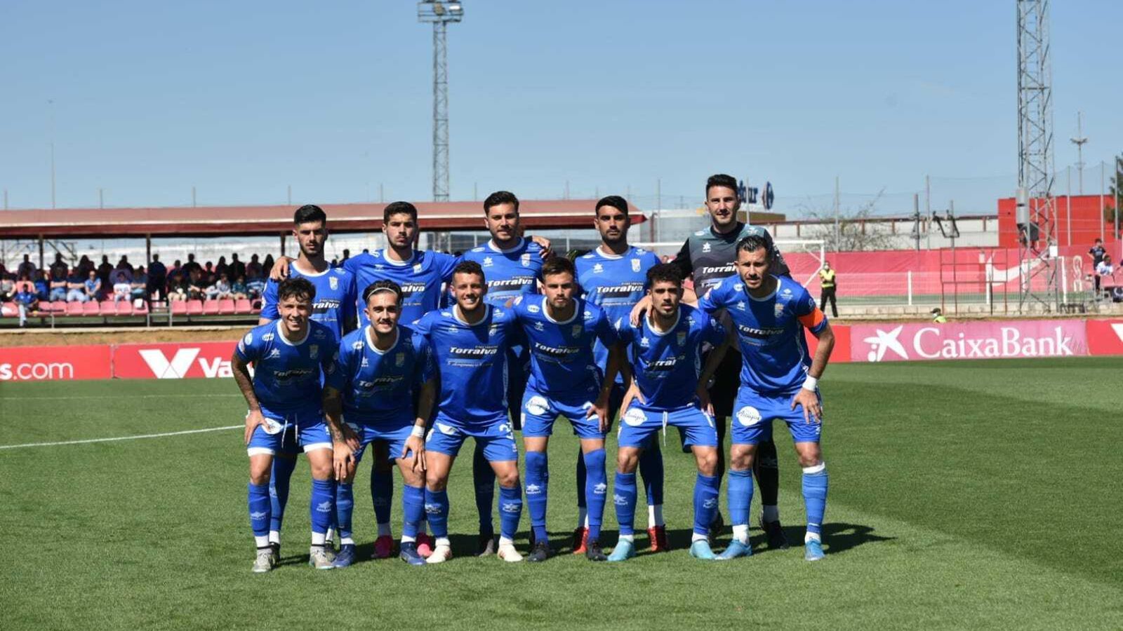Formación inicial que presentó el Xerez CD ante el Sevilla C.