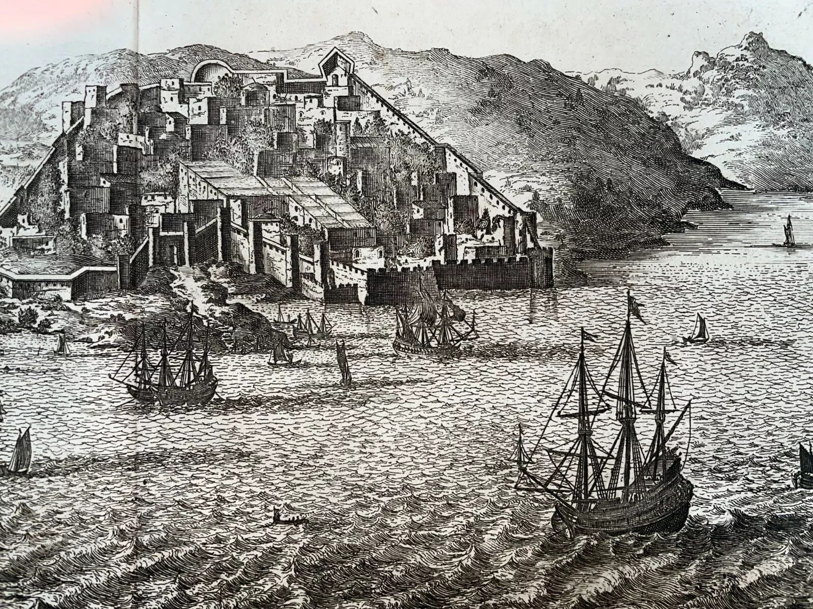 Tánger, grabado de 1677.