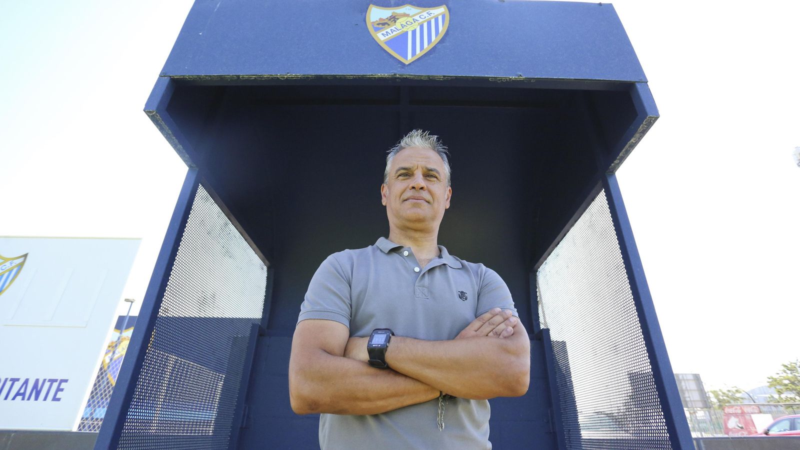 Sergio Pellicer, entrenador del Atlético Malagueño. Sergio Pellicer, entrenador del Atlético Malagueño.