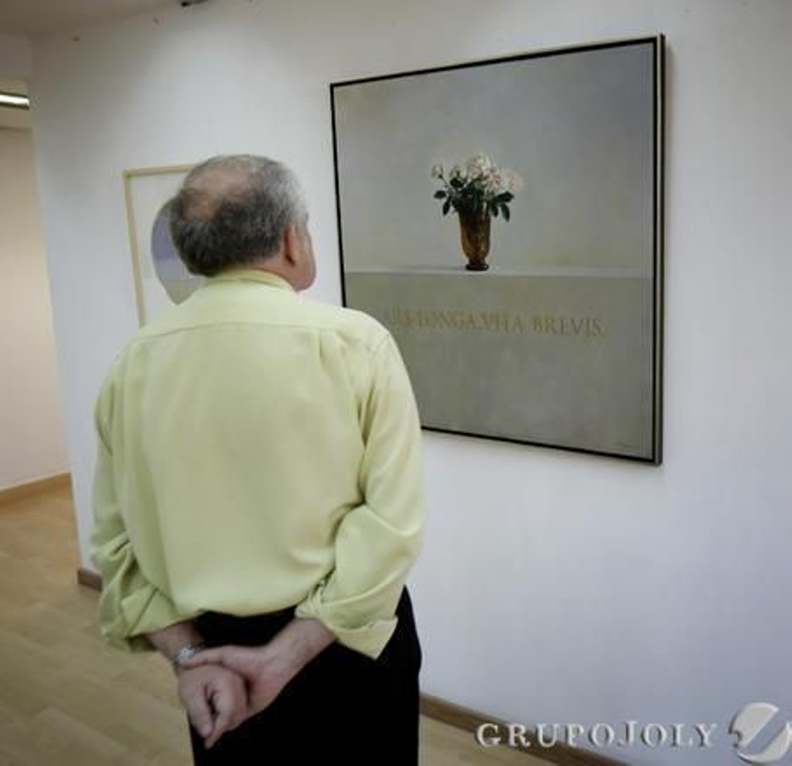 Un espectador observa una de las obras expuestas. 

Foto: Miguel Angel Gonzalez
