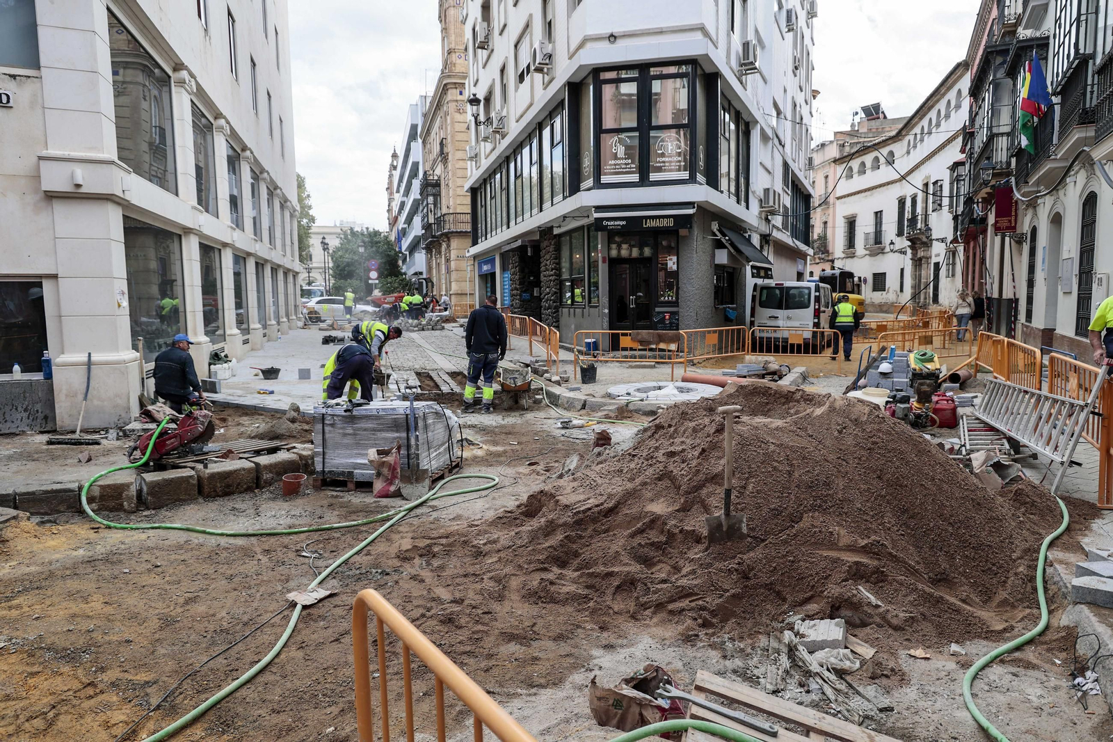 Así avanzan las obras en la calle Zaragoza