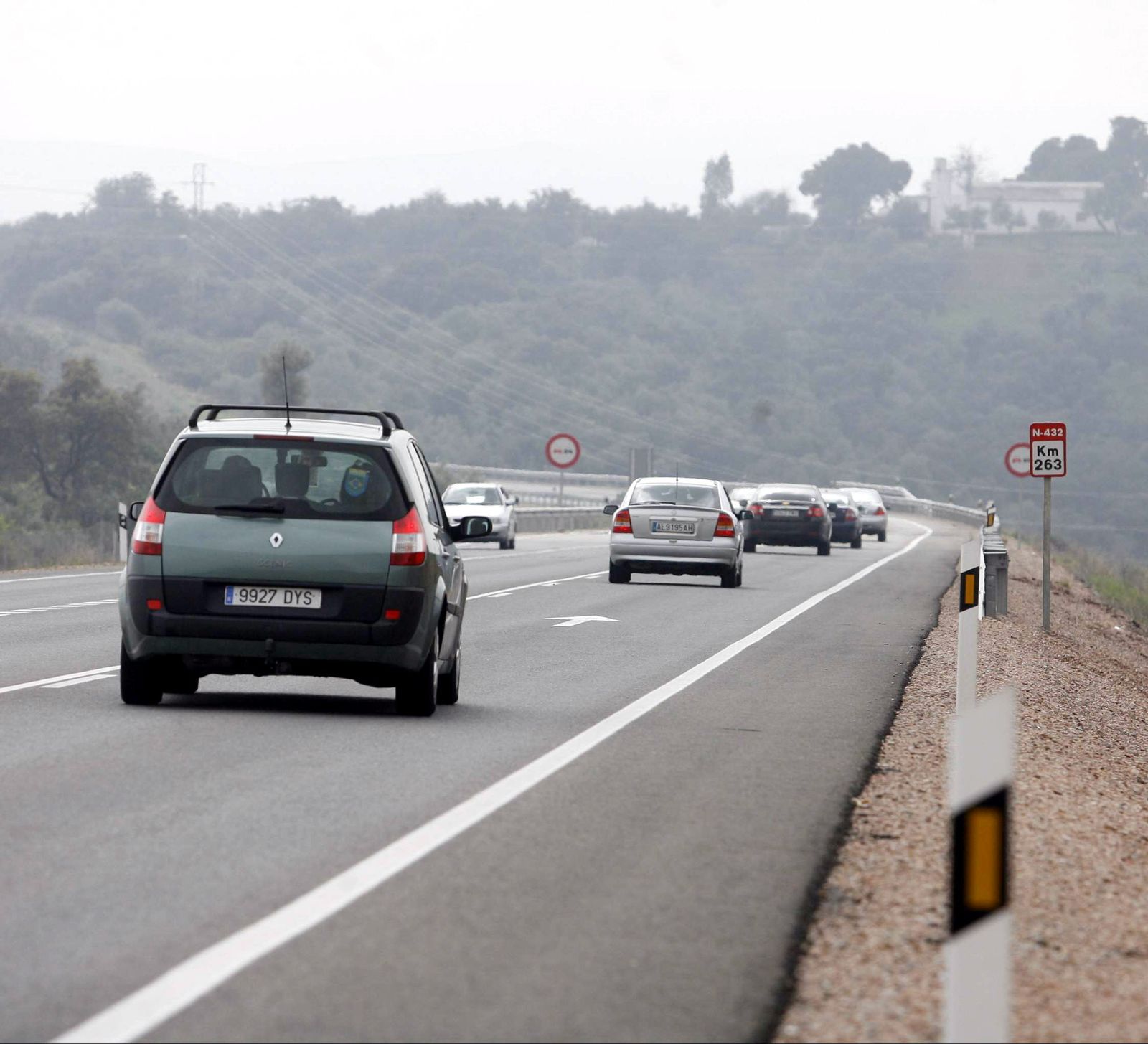 Carretera N-432 a su paso por Córdoba, una de las que se verá afectada por la limitación a 90 por hora.