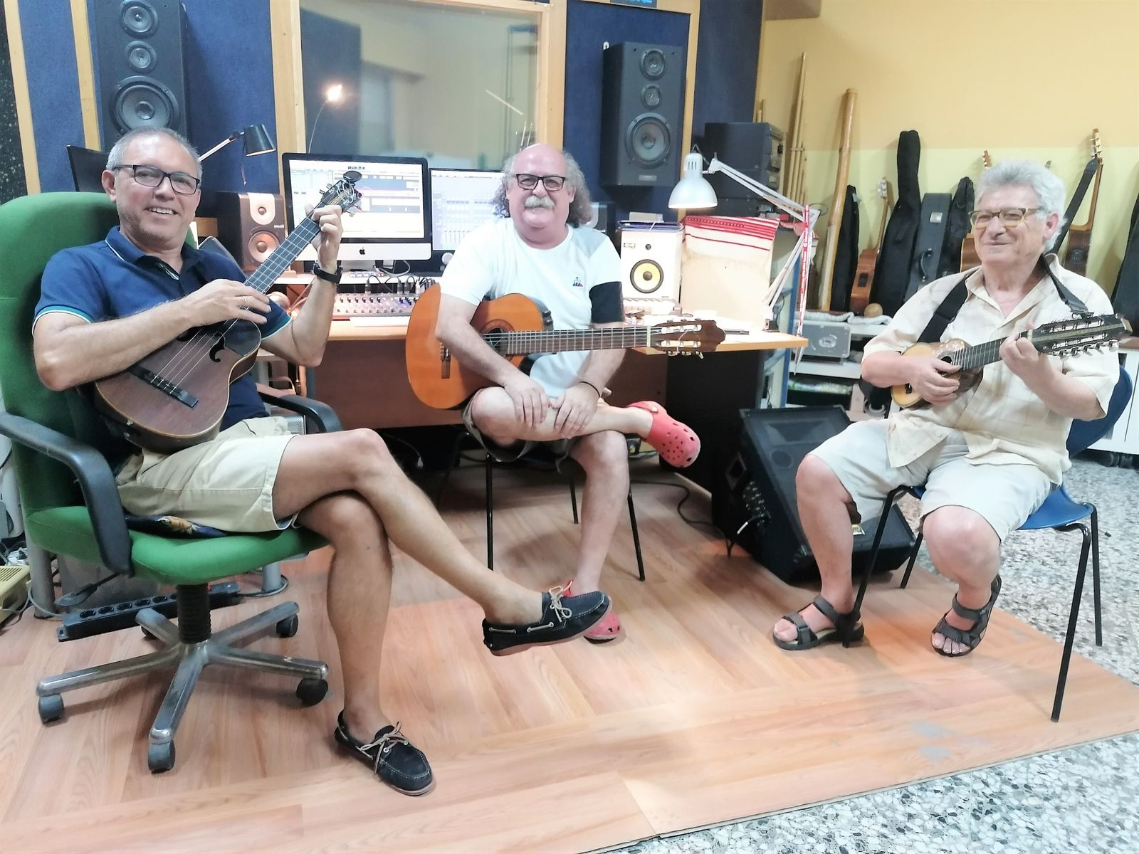 Germán Alonso, José J. Martínez Gallardo y José Antonio G. Polo, tres de los miembros fundadores de Salteños.