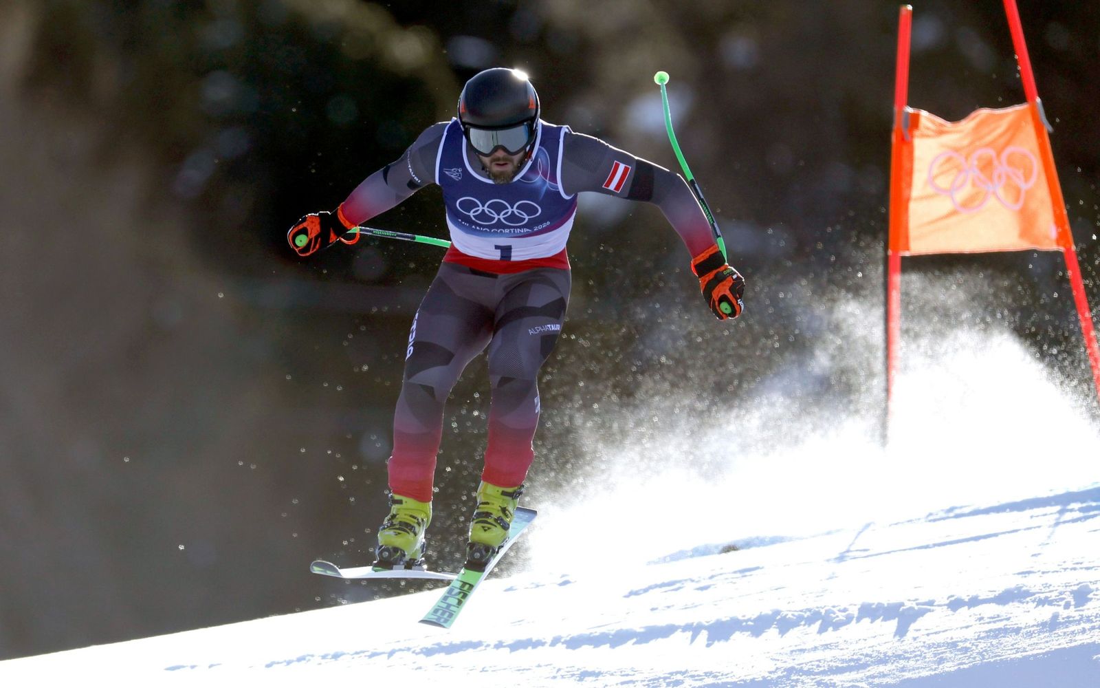 Las espectaculares fotos del descenso masculino en los Juegos Olímpicos de invierno