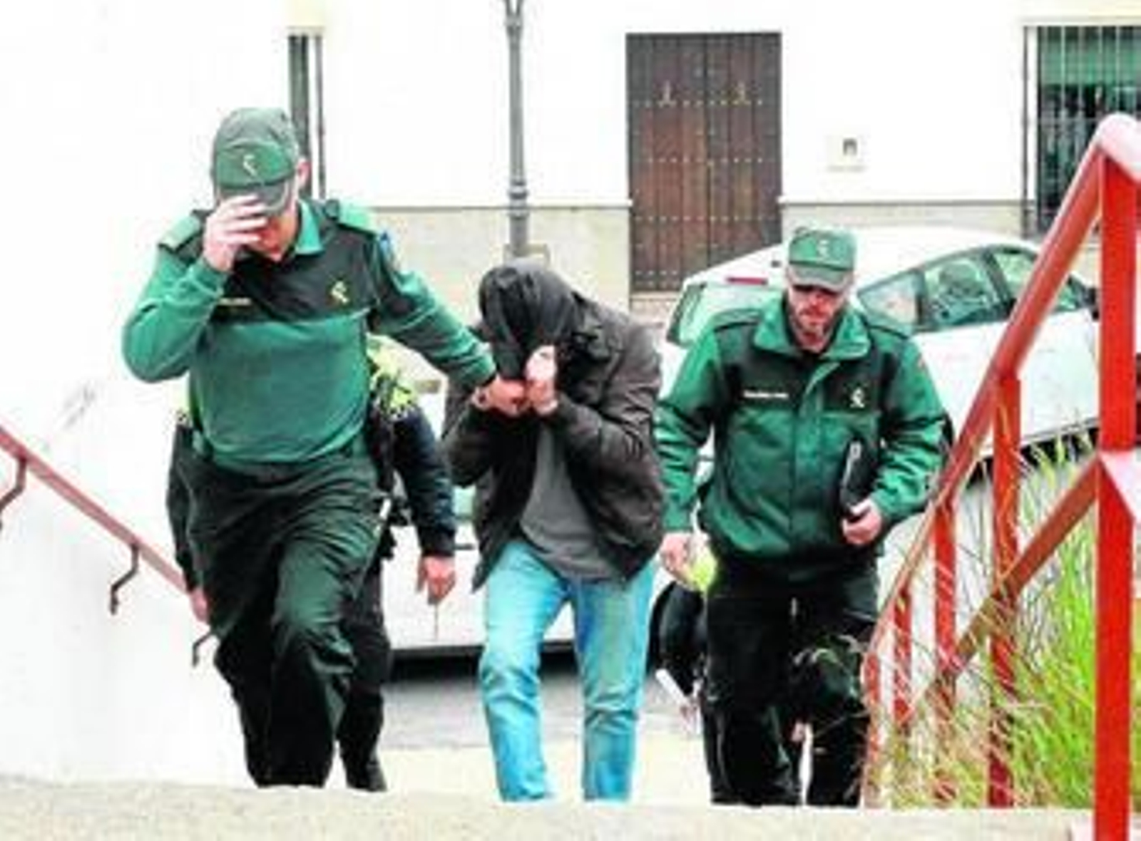 Ramallo, entrando a la sede judicial de Aracena en mayo de 2012.