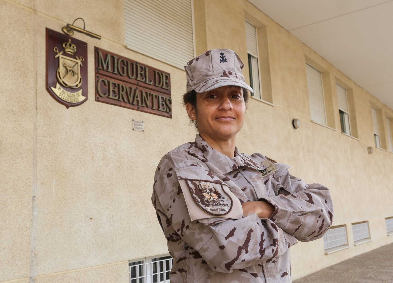 La sargento primero Olga Castor  en el TEAR esta semana.