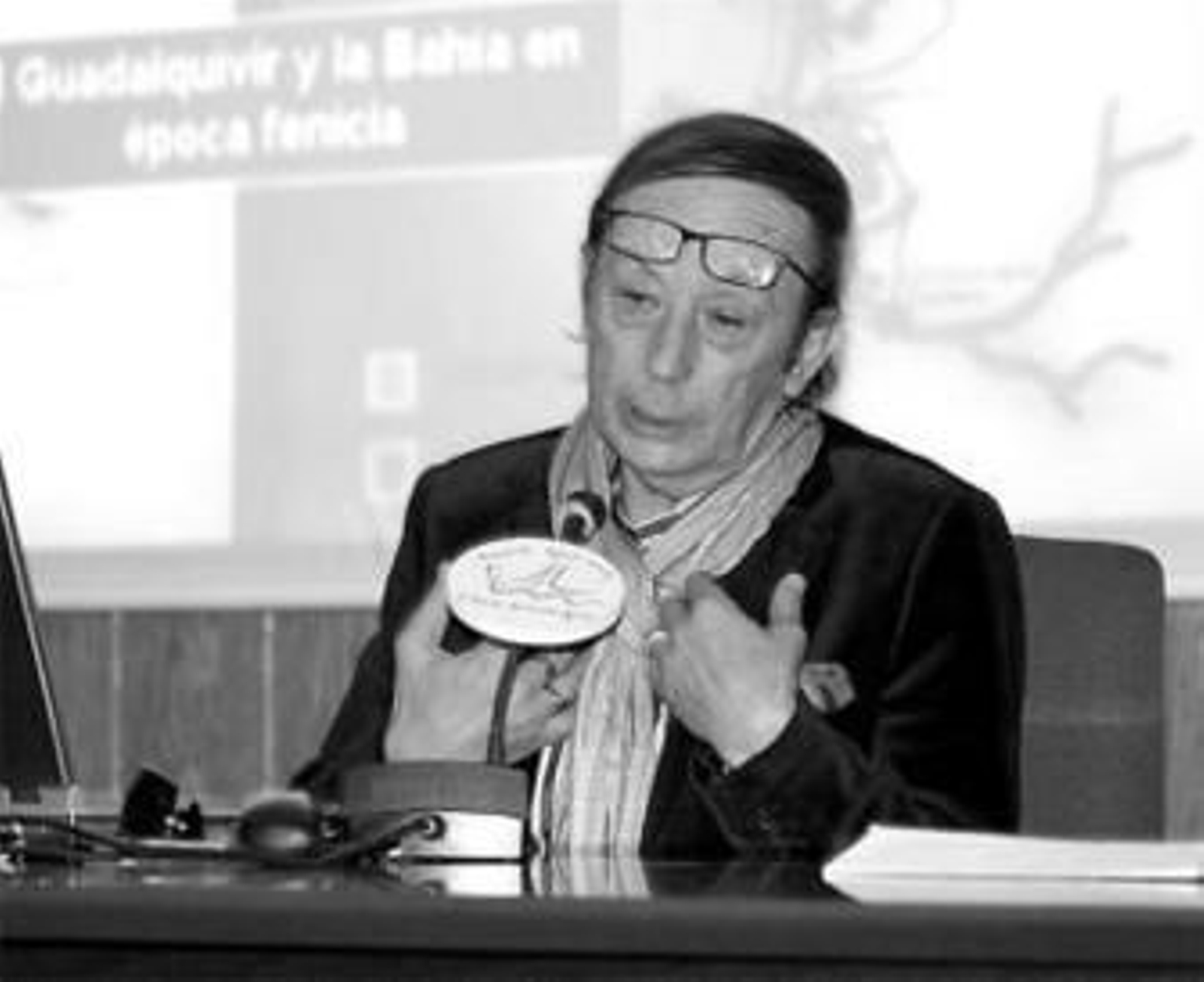 Diego Ruiz Mata, durante la presentación del parque cultural.