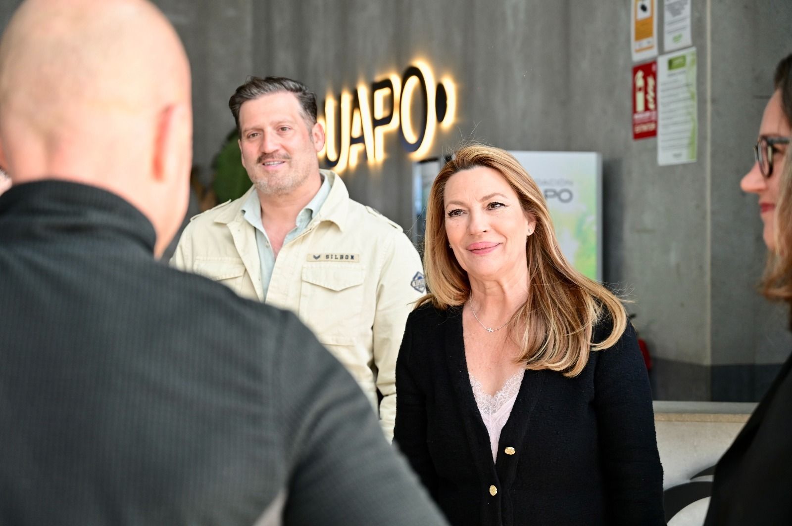 Insúa durante una visita a las instalaciones de UAPO