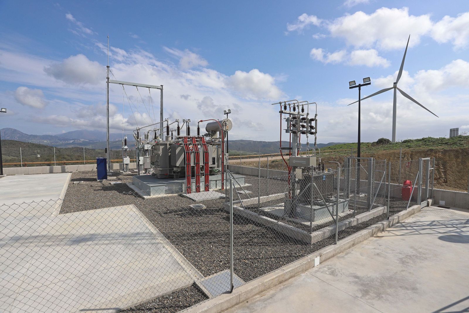 Parque eólico El Tesorillo, en el Campo de Gibraltar