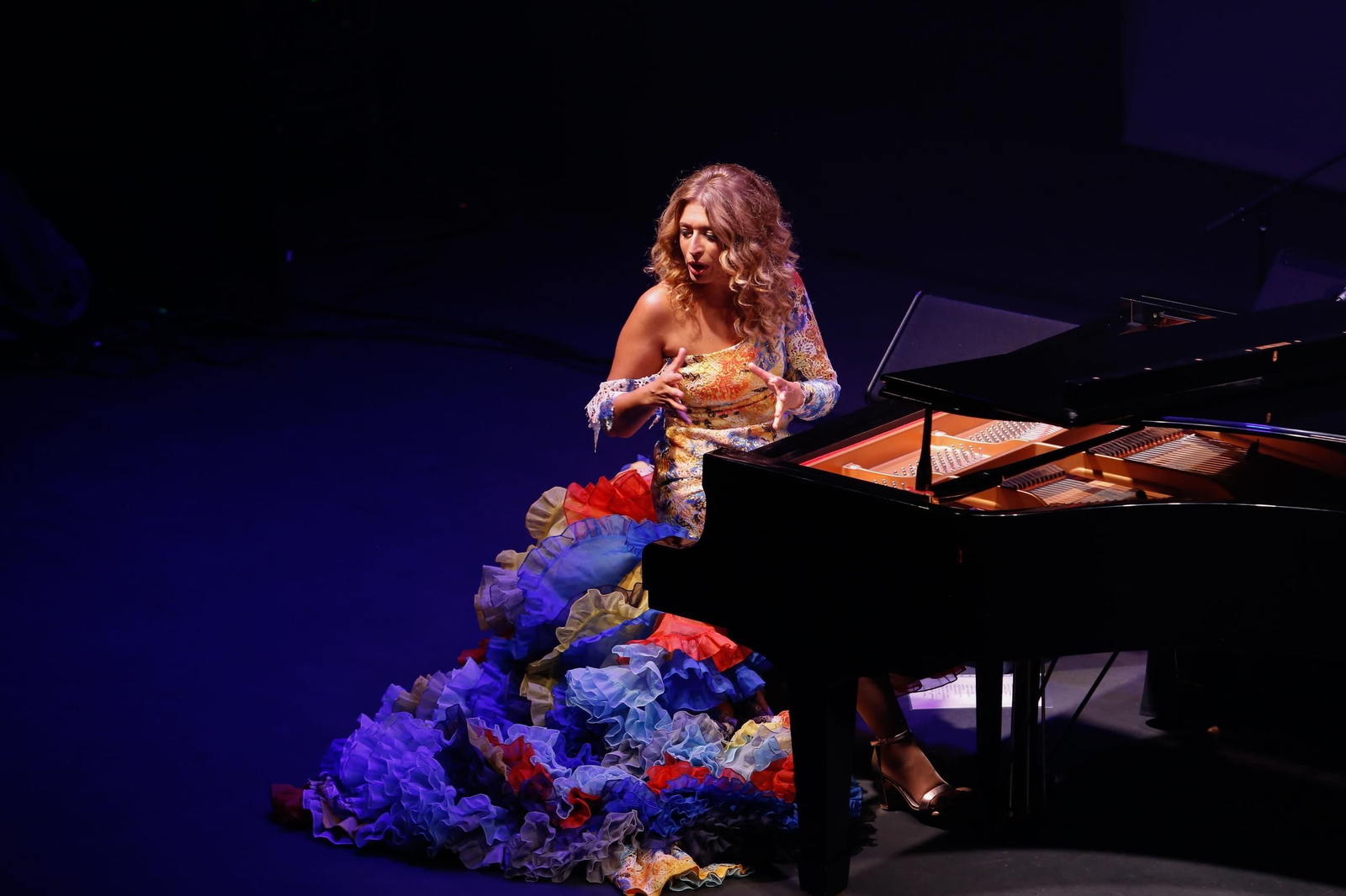 Fotos del recital de piano de Diego Amador y Reina Gitana en la Bienal Canela de San Roque