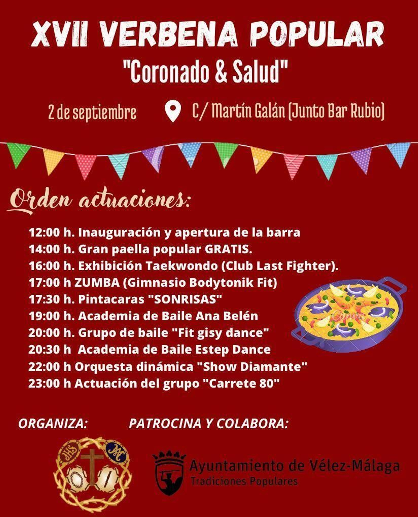 Cartel de la XVII Verbena Popular 'Coronado & Salud'