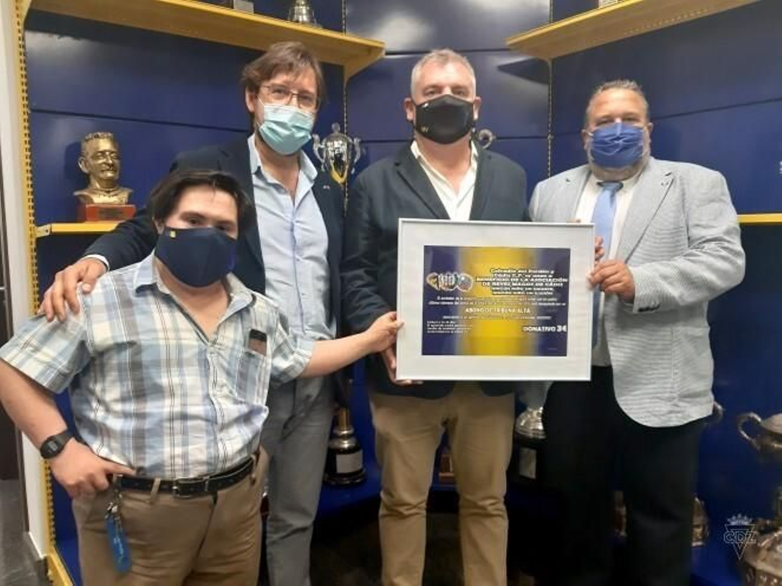 El presidente del Cádiz, el presidente de Reyes Magos y el hermano mayor del Perdón.