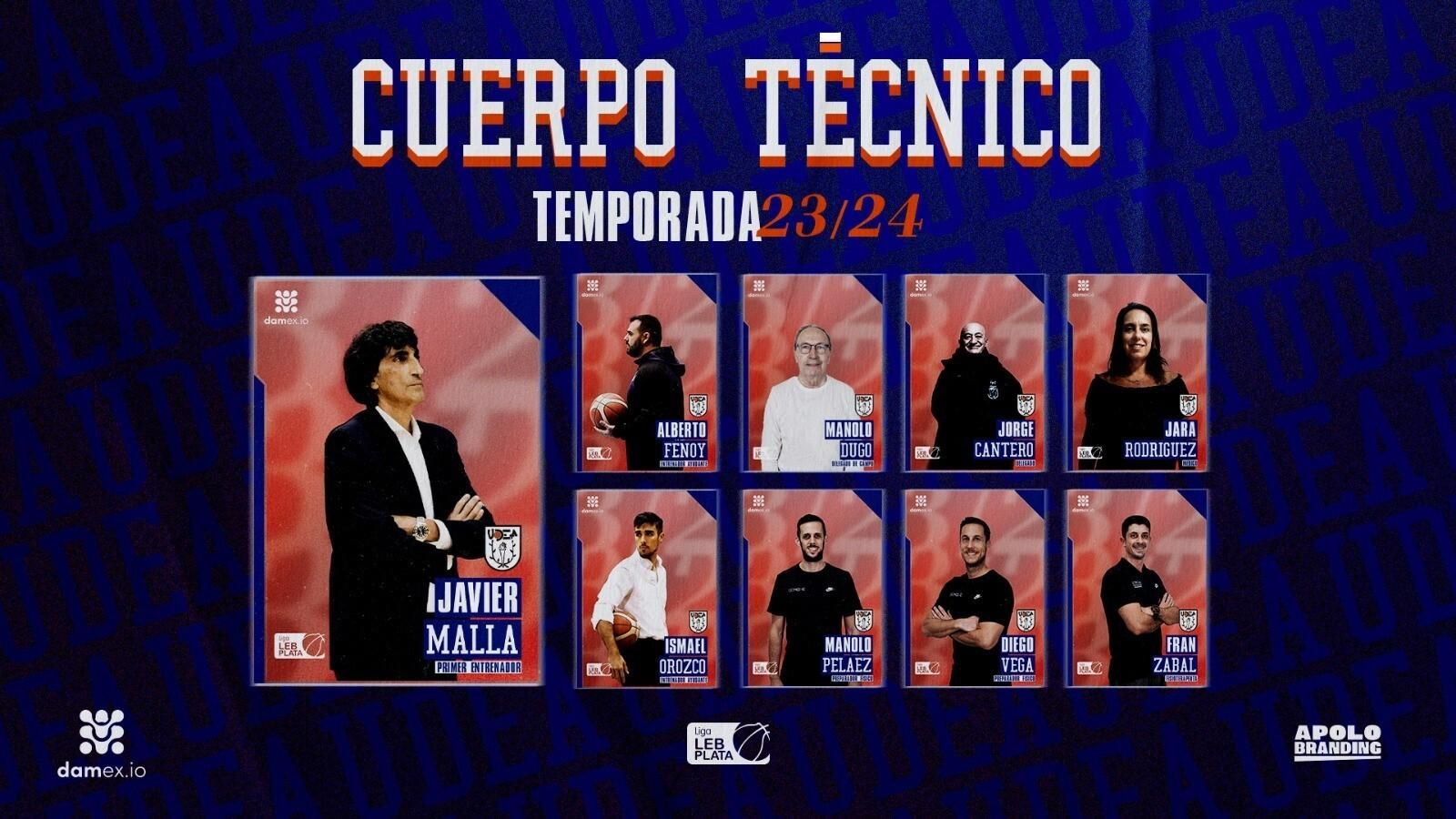 La composición del cuerpo técnico de Udea para la próxima campaña