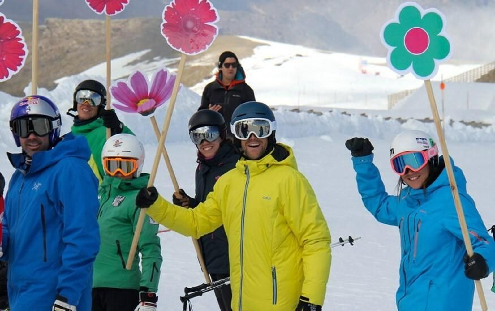 Una bajada 'flower power' en Sierra Nevada