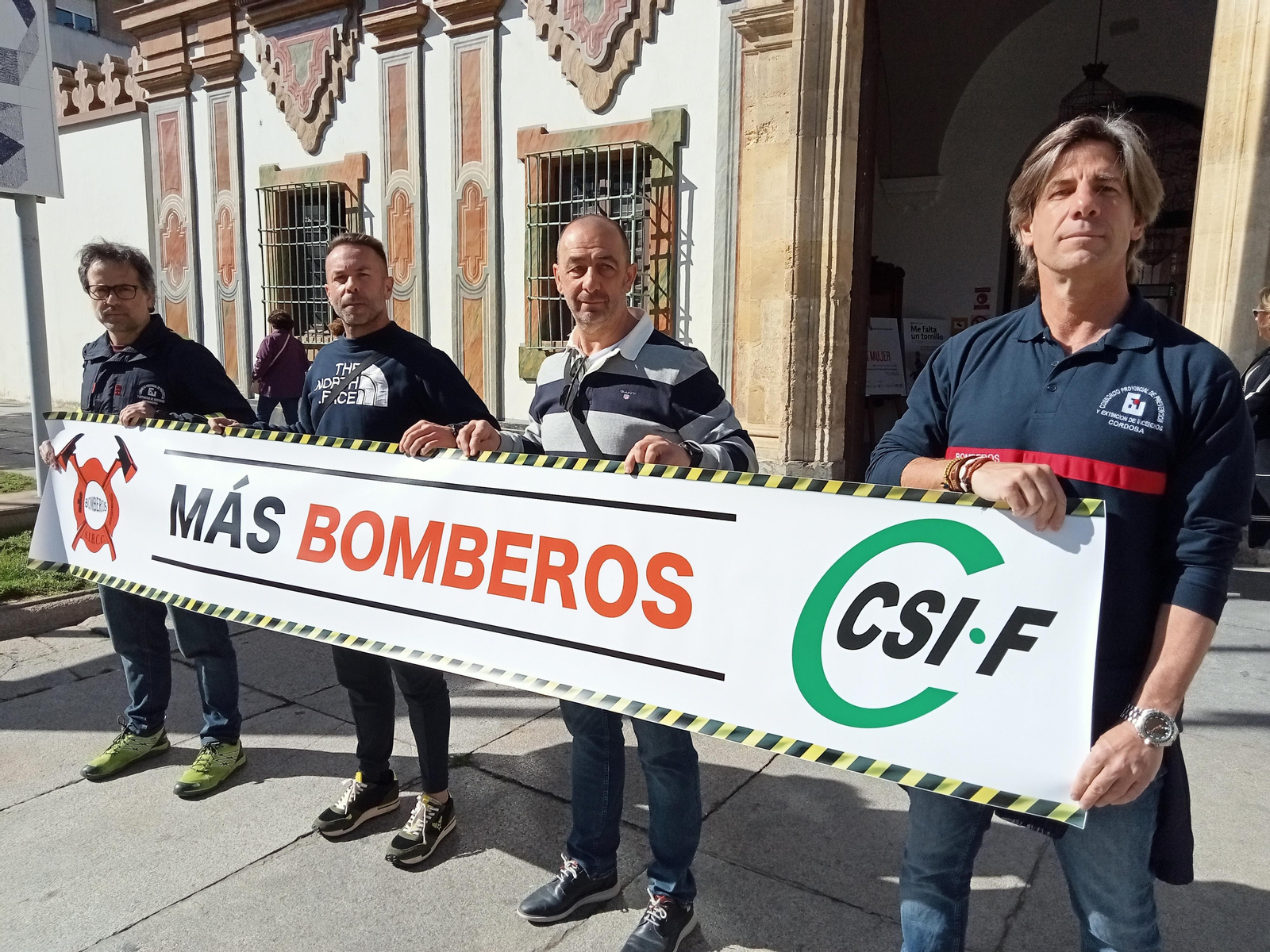 Delegados de CSIF y Sibbc en el Consorcio de Bomberos de Córdoba.