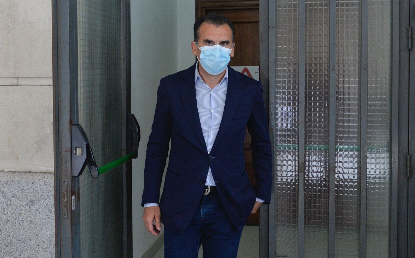 El empresario Luis Castel, a la salida de los juzgados de Sevilla.