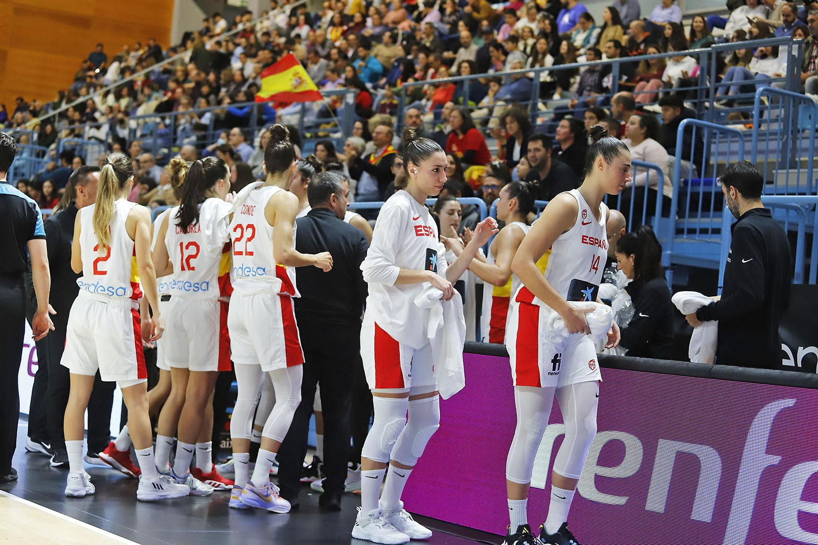 Imágenes del partido de la Selección Española femenina de baloncesto contra Islandia en Huelva