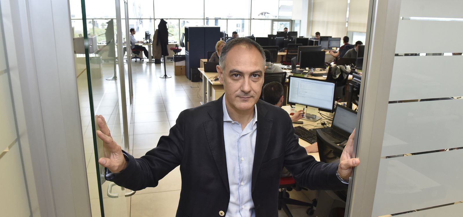 Miguel Hormigo, director de GMV Región Sur, en las oficinas de la firma en el parque tecnológico Cartuja (Sevilla).