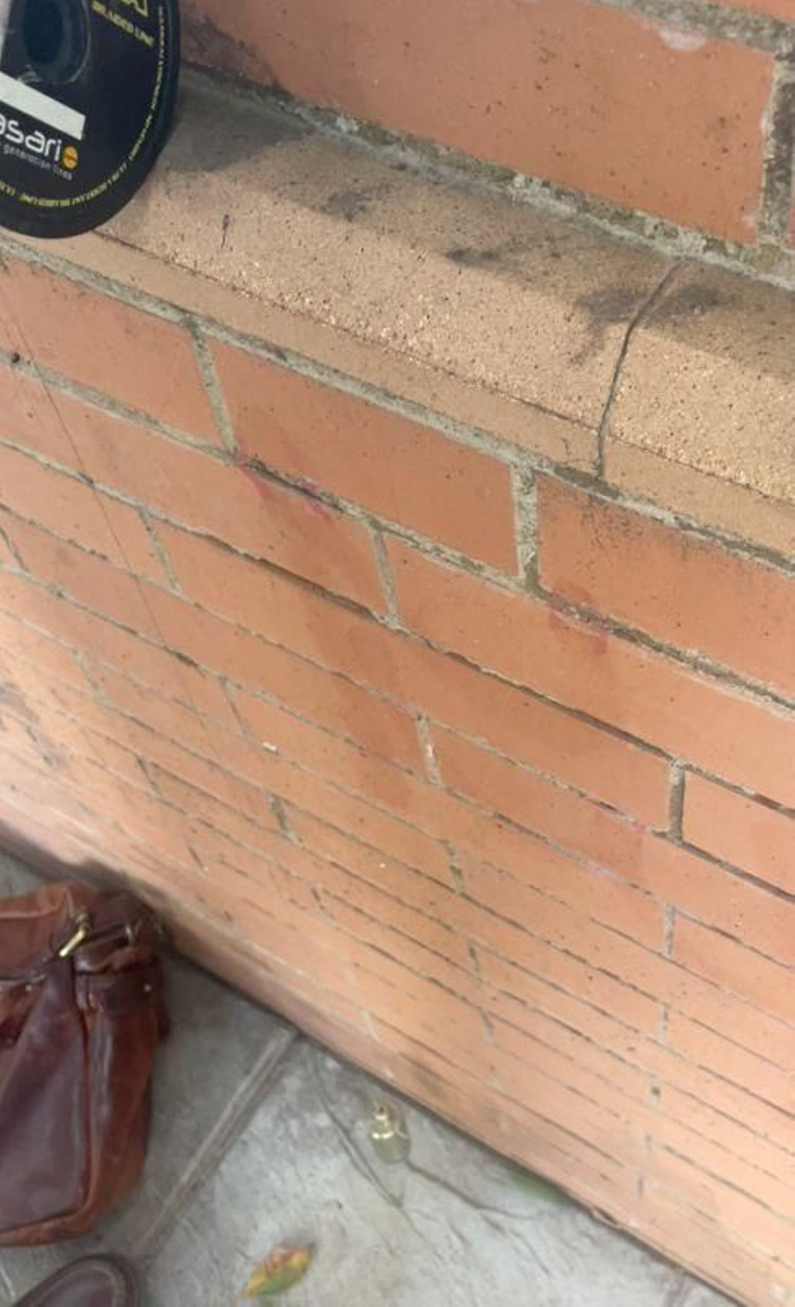 Las grietas del cerramiento de los Jardines del Prado en Diego de Riaño