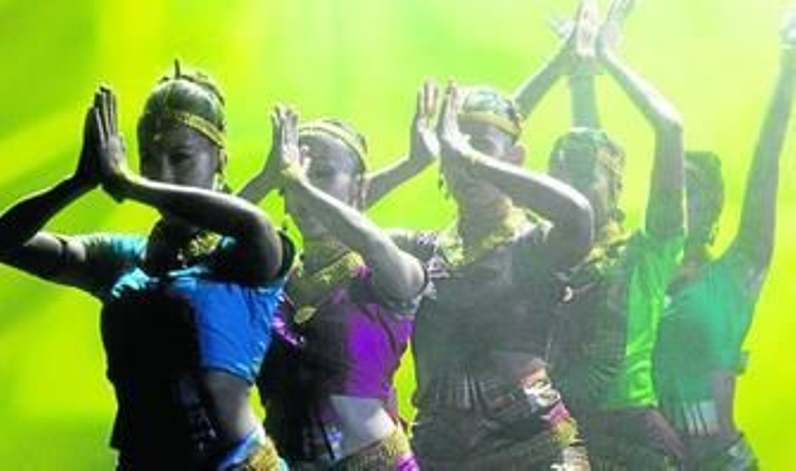 Un instante de la representación que tuvo lugar anoche en el auditorio principal del Palacio de Congresos.