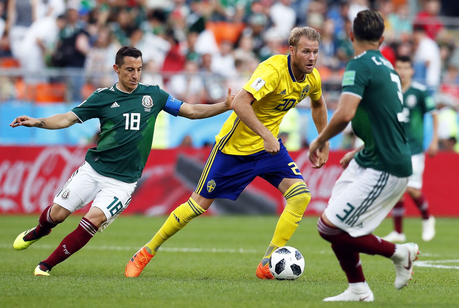 Las imágenes del México-Suecia