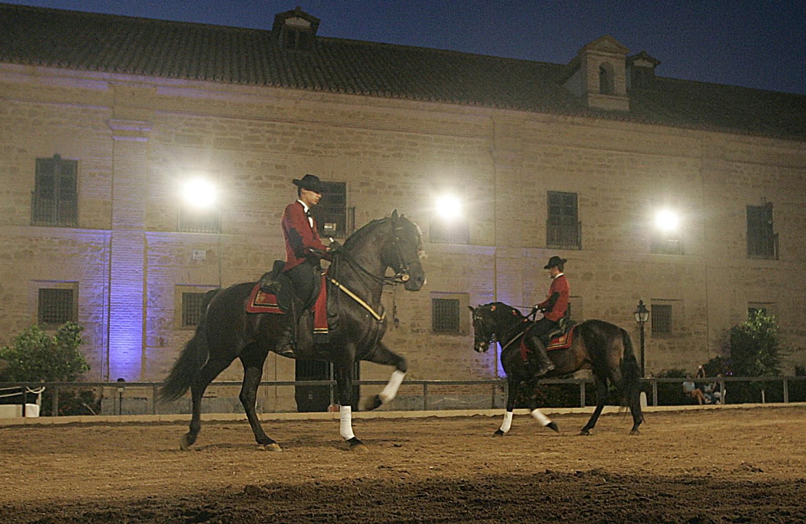 Un espectáculo de Córdoba Ecuestre en Caballerizas Reales.