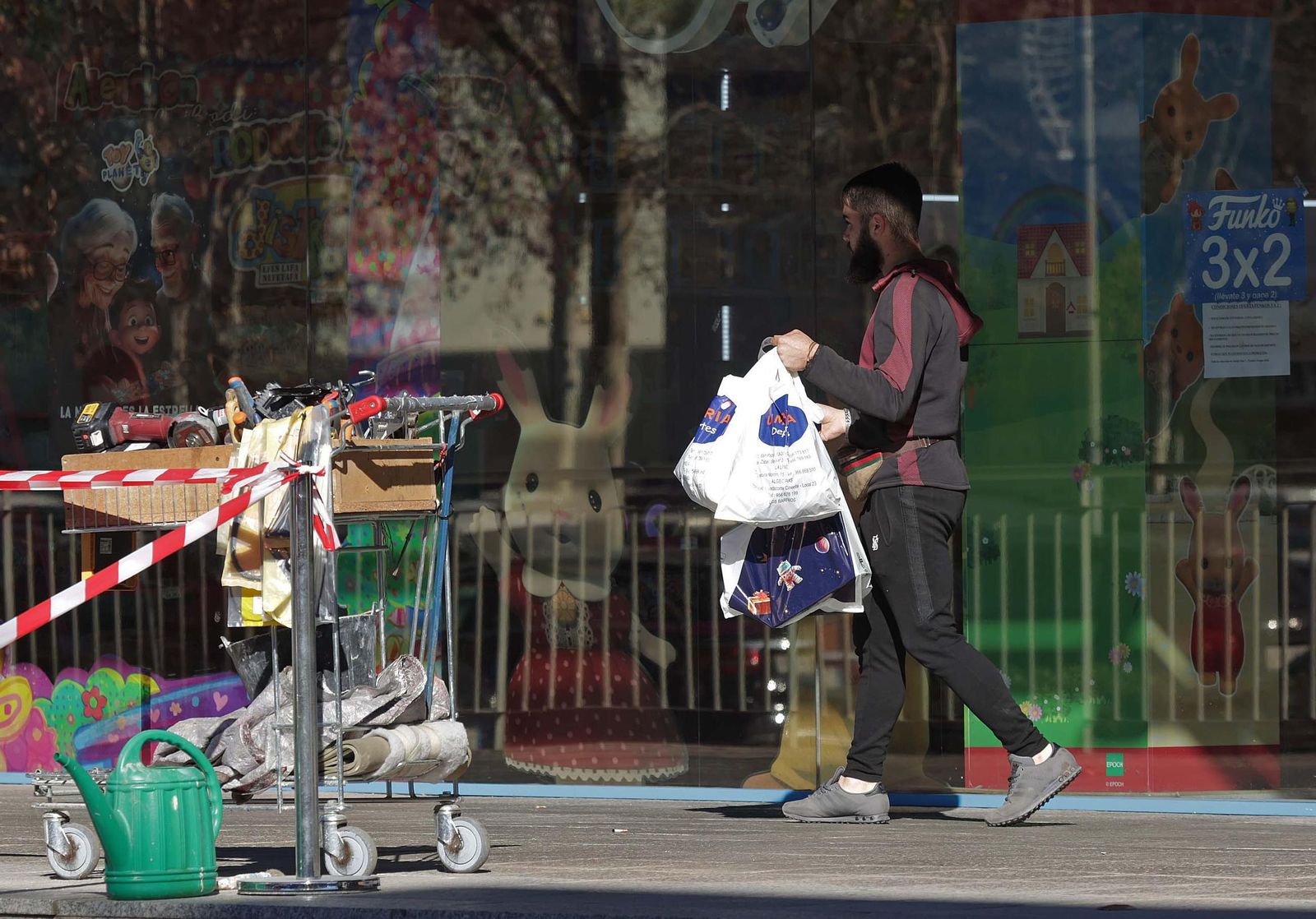 Fotos de compras navideñas en la comarca