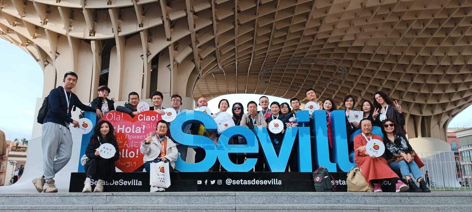 Los primeros agentes de viajes de China que llegan a Sevilla en tres años.