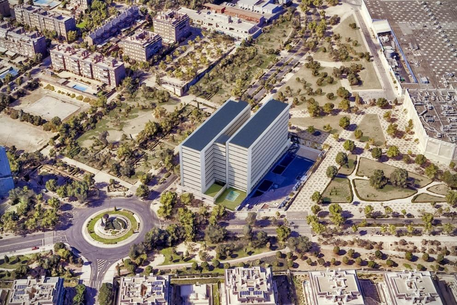 Imagen virtual de lo que será la construcción en San Sebastián de los Reyes  (Madrid)