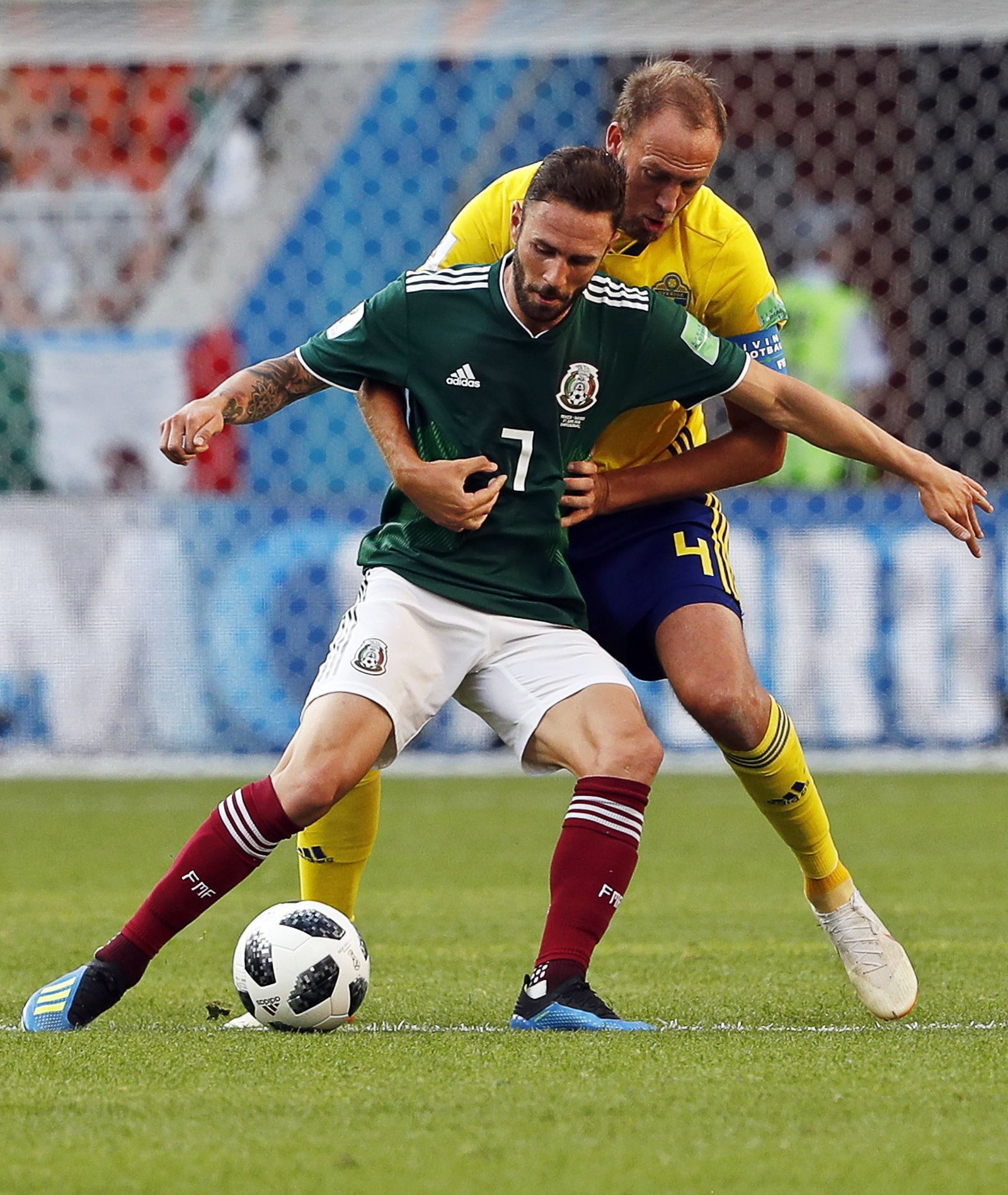 Las imágenes del México-Suecia