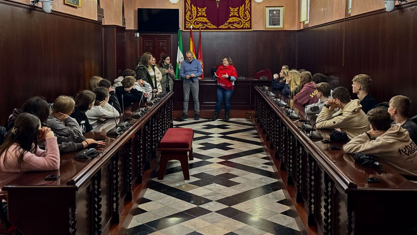 Visitas de los alumnos del Emsland Gymnasium al Ayuntamiento de Puerto Real