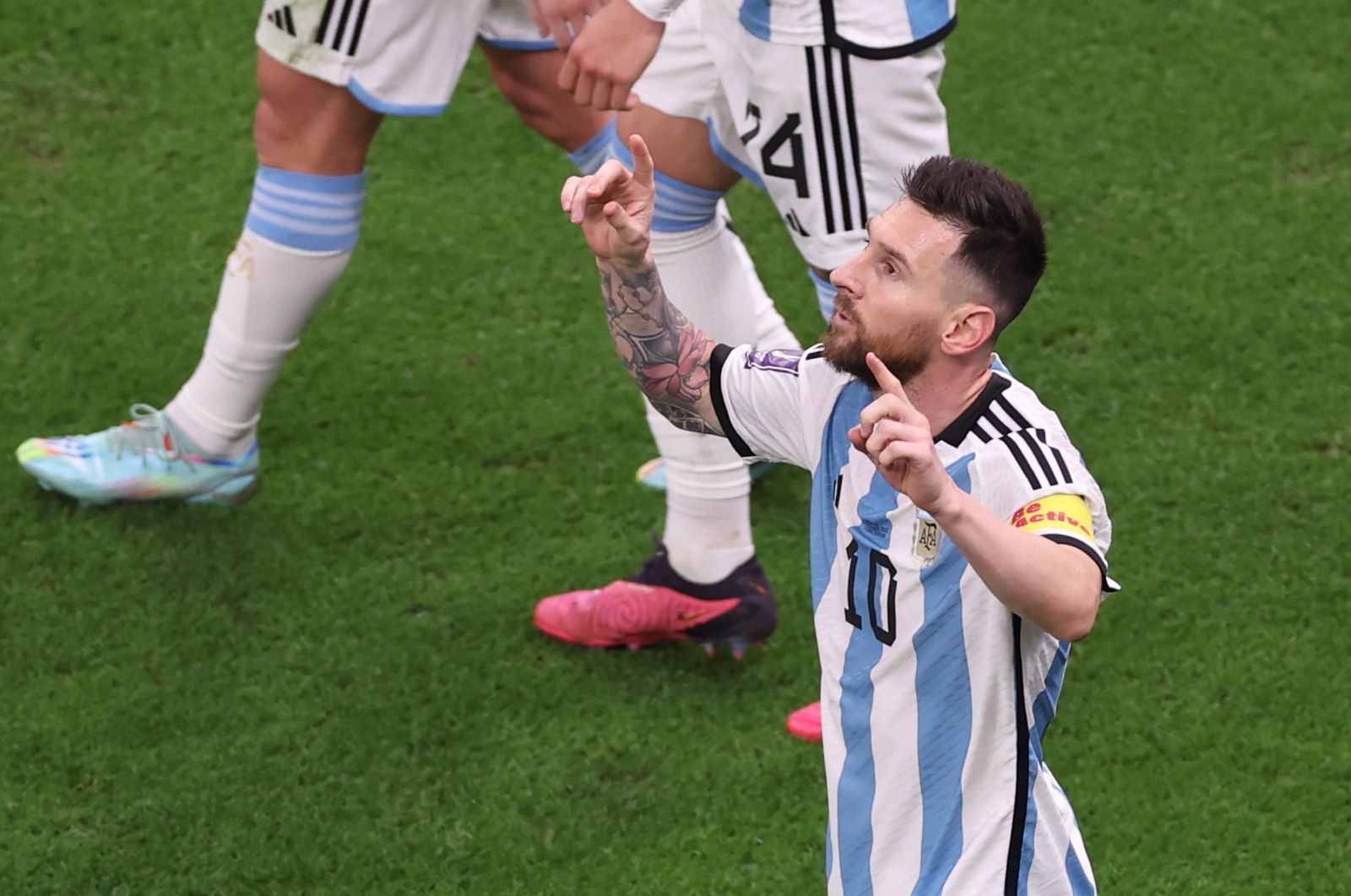 Las fotos de Messi contra Croacia