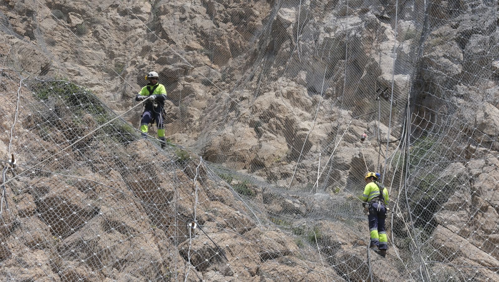 Fotogalería visita obras carretera El Cañarete-Almería-Aguadulce