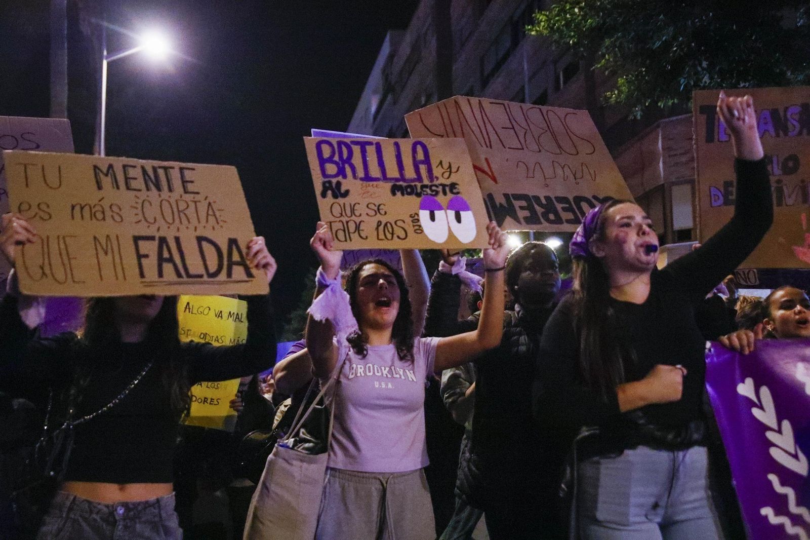 Las imágenes de la manifestación realizada por Asamblea Feminista 8M en Almería