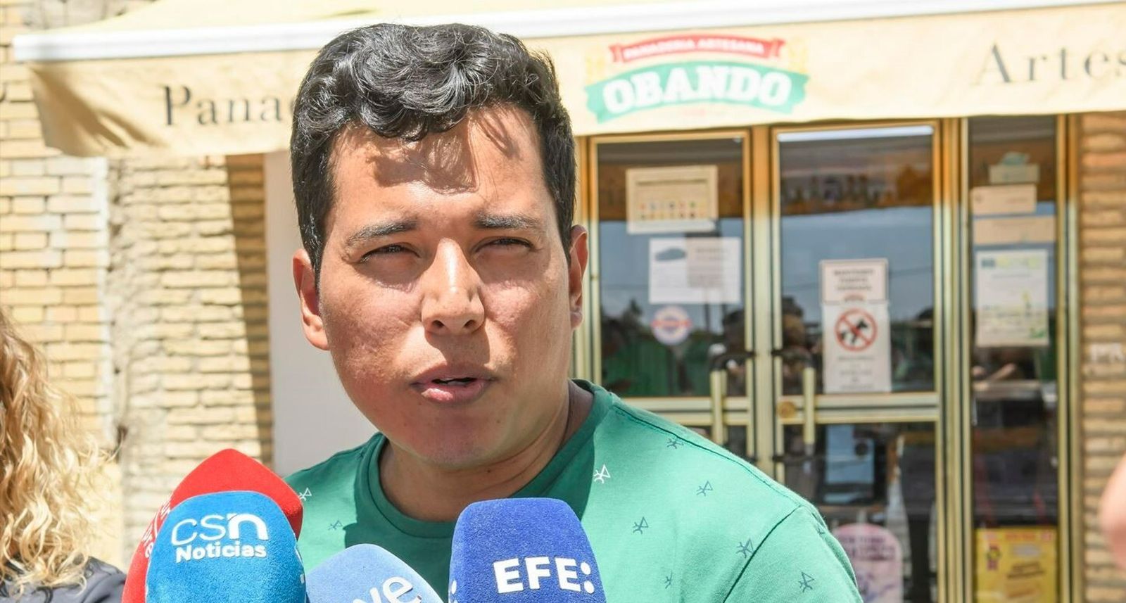 José Daniel Rodríguez Madrigal, responsable de la Asociación Nicaragüense Sevilla-España, este lunes en Utrera.