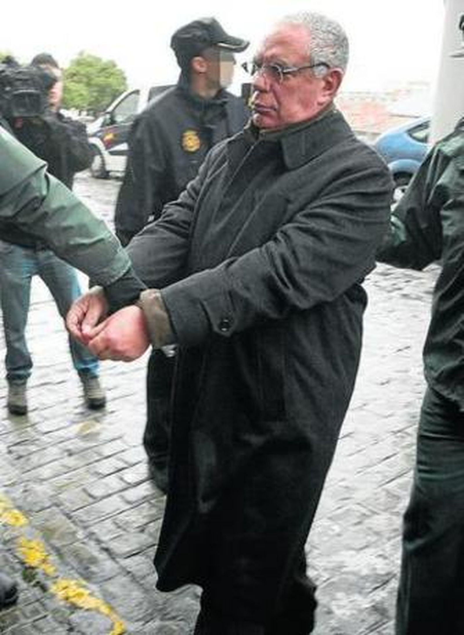 Miguel Rodríguez Pueyo, a su llegada al juicio.