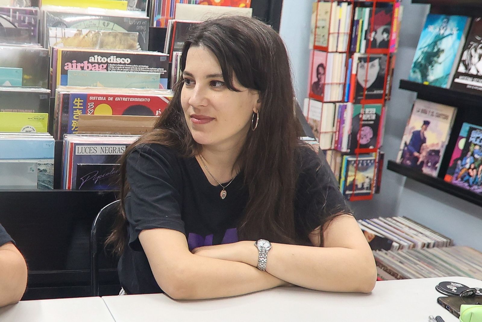 Irene Márquez durante su visita a Subterránea.