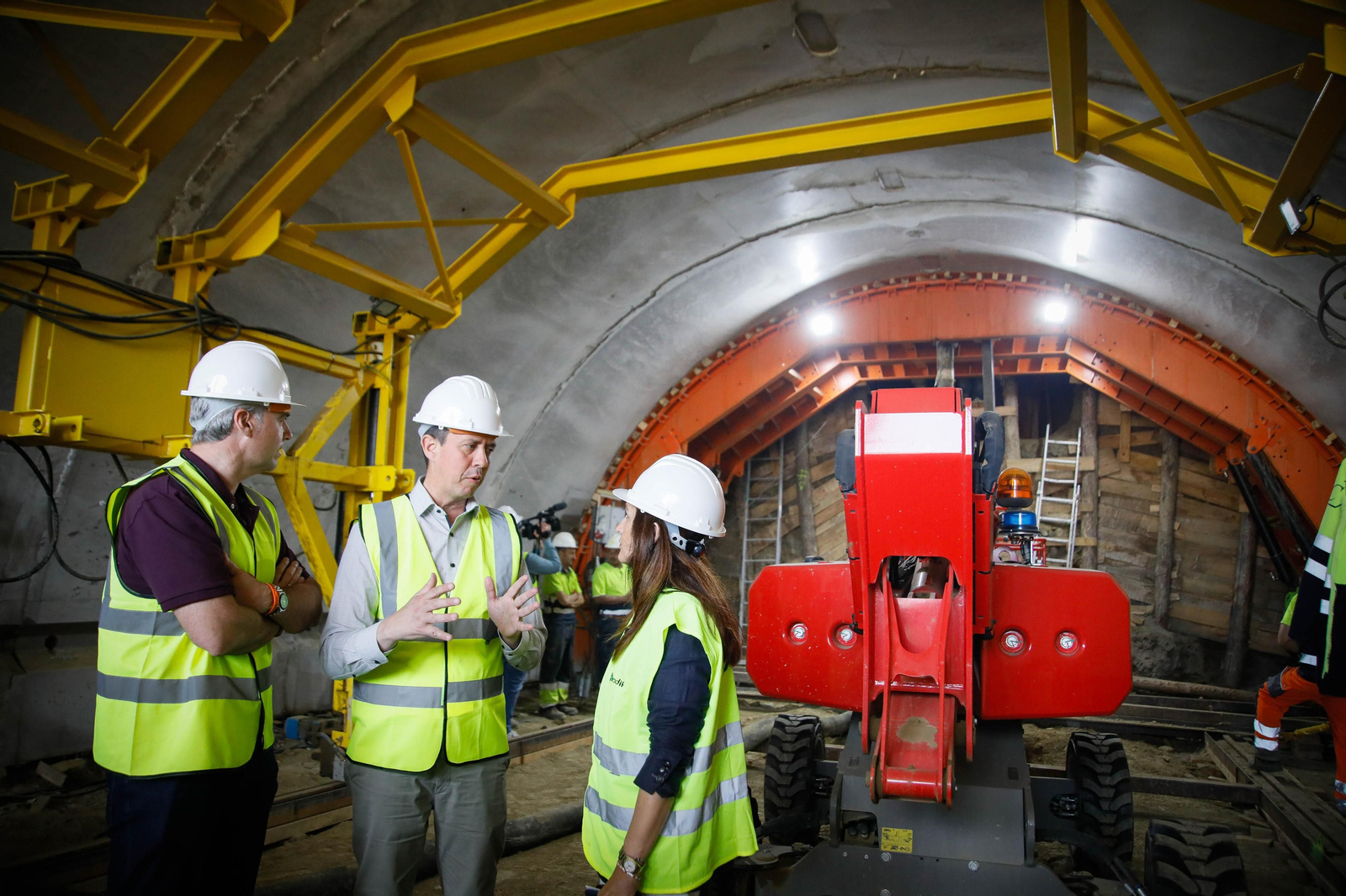 Así están las obras del túnel de Viator en la línea de alta velocidad de Adif, en imágenes