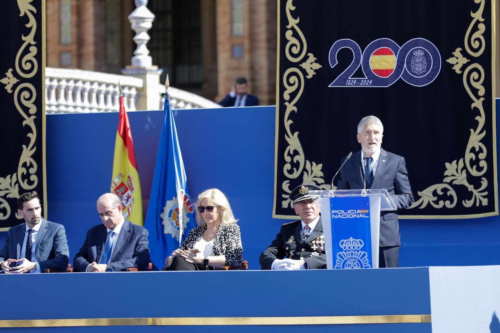 Plaza de España. Día de la Policía Nacional