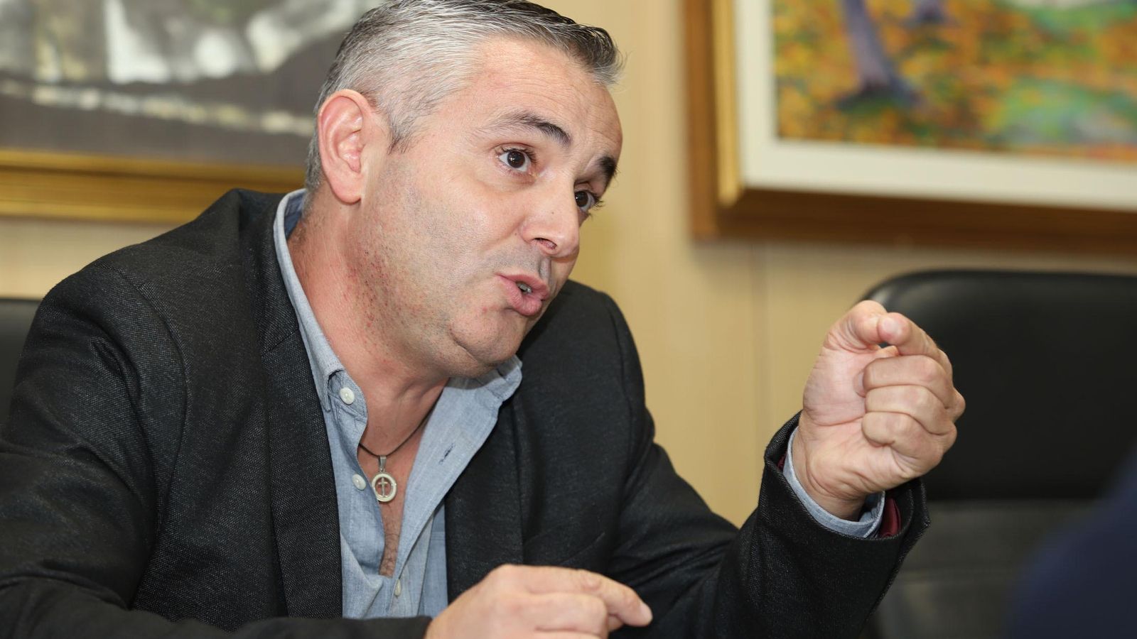 José Luis Moreno durante su entrevista en 'Huelva Información'.