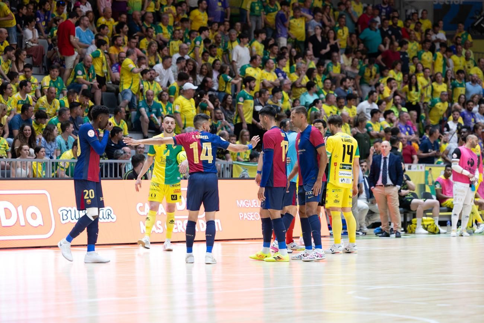 El triunfo del Barça ante el Jaén FS en el Olivo Arena
