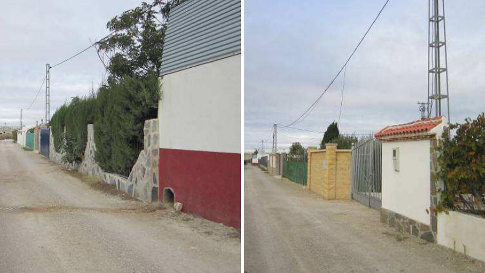 Viviendas en suelo no urbanizable al final del polígono industrial Mirabueno.