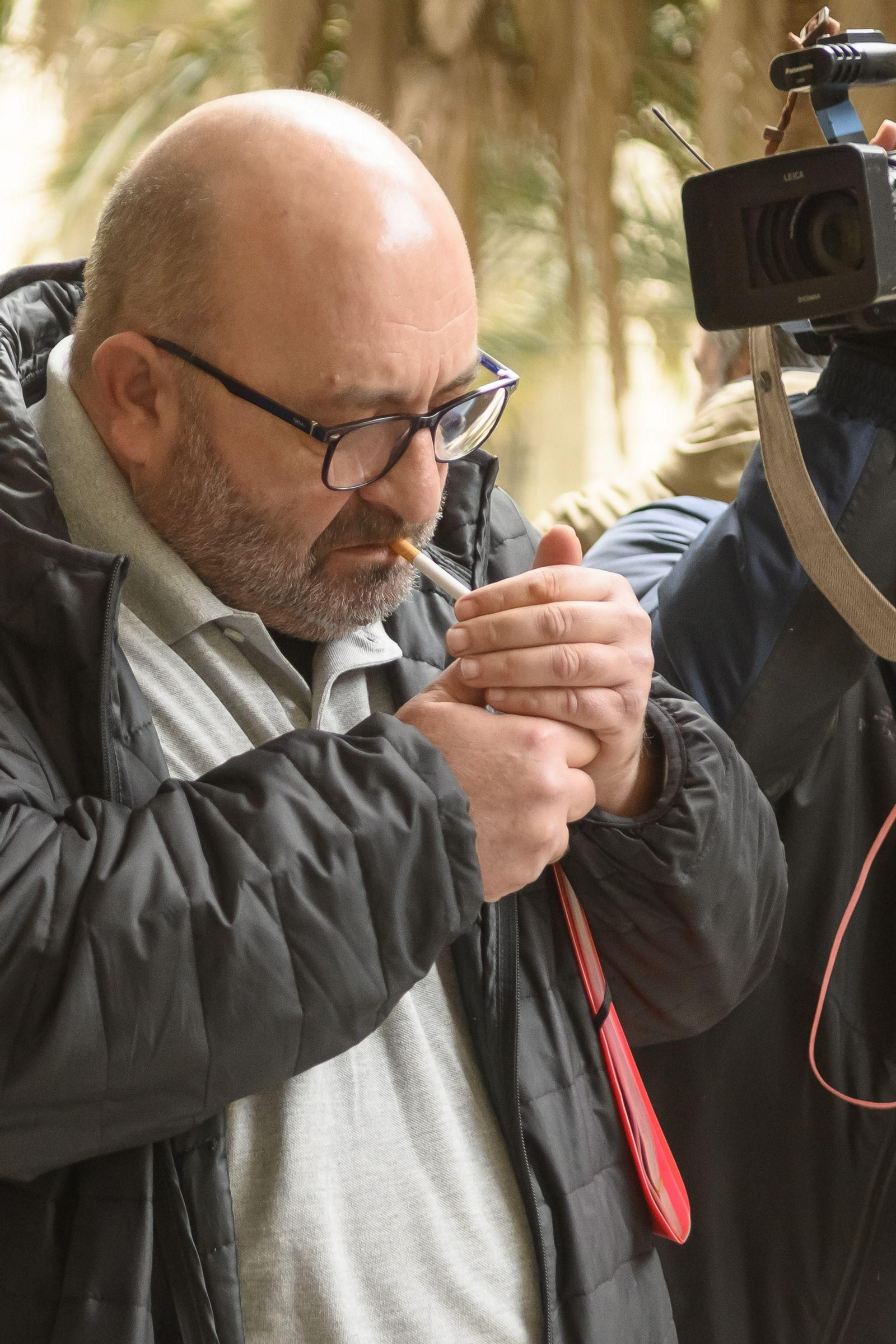 Juan Francisco Trujillo, conocido como 'el chófer de la coca', ayer en la Audiencia de Sevilla.